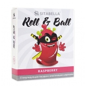 Стимулирующий презерватив-насадка Roll   Ball Raspberry - Sitabella - купить с доставкой в Рыбинске