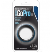Черно-синее эрекционное кольцо Silicone Go Pro Cock Ring - Blush Novelties - в Рыбинске купить с доставкой