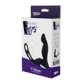 Черный вибромассажер простаты P-PLEASER W ERECTION ENHANCE - Dream Toys - в Рыбинске купить с доставкой