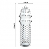 Закрытая прозрачная насадка Crystal sleeve - 14,2 см. - Erowoman-Eroman - в Рыбинске купить с доставкой