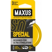 Презервативы с точками и рёбрами в железном кейсе MAXUS Special - 3 шт. - Maxus - купить с доставкой в Рыбинске