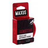 Ультратонкие презервативы в железном кейсе MAXUS Sensitive - 3 шт. - Maxus - купить с доставкой в Рыбинске
