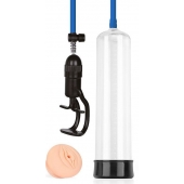 Прозрачная вакуумная помпа Sex Expert с насадкой-вагиной - Sex Expert - в Рыбинске купить с доставкой