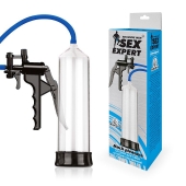 Прозрачная вакуумная помпа Sex Expert с насосом - Sex Expert - в Рыбинске купить с доставкой