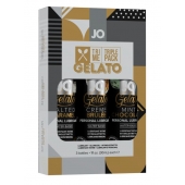 Подарочный набор вкусовых лубрикантов Tri-Me Triple Pack Gelato - System JO - купить с доставкой в Рыбинске