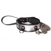 Стильный ошейник с металлическим блеском и поводком - Sitabella - купить с доставкой в Рыбинске