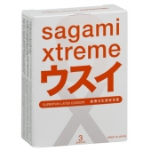 Ультратонкие презервативы Sagami Xtreme SUPERTHIN - 3 шт. - Sagami - купить с доставкой в Рыбинске
