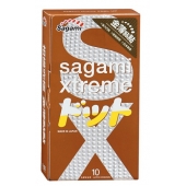Презервативы Sagami Xtreme FEEL UP с точечной текстурой и линиями прилегания - 10 шт. - Sagami - купить с доставкой в Рыбинске