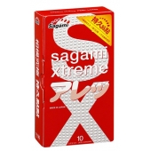 Утолщенные презервативы Sagami Xtreme Feel Long с точками - 10 шт. - Sagami - купить с доставкой в Рыбинске