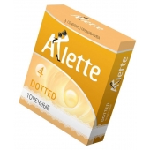 Презервативы Arlette Dotted с точечной текстурой - 3 шт. - Arlette - купить с доставкой в Рыбинске