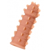 Телесная реалистичная насадка KOKOS Extreme Sleeve 04 с дополнительной стимуляцией - 12,7 см. - KOKOS - в Рыбинске купить с доставкой