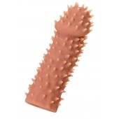 Телесная реалистичная насадка KOKOS Extreme Sleeve 07 с дополнительной стимуляцией - 12,7 см. - KOKOS - в Рыбинске купить с доставкой