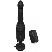 Черный вибромассажер с функцией поступательных движений Ass Thruster - Pipedream - купить с доставкой в Рыбинске