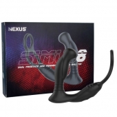 Черная анальная пробка NEXUS SIMUL8 с фиксацией на теле кольцами - Nexus Range - в Рыбинске купить с доставкой