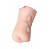 Телесный двусторонний мастурбатор Rich Fruit - вагина и анус - ToyFa - в Рыбинске купить с доставкой