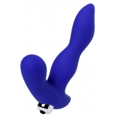 Синий силиконовый вибростимулятор простаты Stroman - 14,5 см. - ToyFa - в Рыбинске купить с доставкой