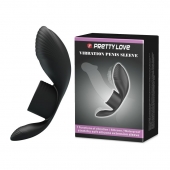 Черное кольцо на пенис с вибрацией Vibration Penis Sleeve - Baile - в Рыбинске купить с доставкой