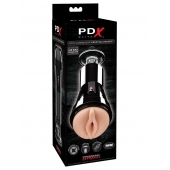 Телесный вибромастурбатор-вагина Cock Compressor Vibrating Stroker - Pipedream - в Рыбинске купить с доставкой