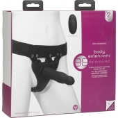 Черный полый вибрострапон Body Extensions BE Aroused - 17,78 см. - Doc Johnson - купить с доставкой в Рыбинске