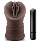 Коричневый мастурбатор-вагина Alexis - Blush Novelties - в Рыбинске купить с доставкой