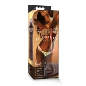 Коричневый мастурбатор-ротик Heather - Blush Novelties - в Рыбинске купить с доставкой