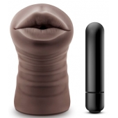 Коричневый мастурбатор-ротик Heather - Blush Novelties - в Рыбинске купить с доставкой