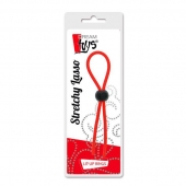 Красное эрекционное лассо с одной бусиной-утяжкой STRETCHY THIN LASSO - Dream Toys - в Рыбинске купить с доставкой