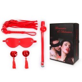 Пикантный набор БДСМ из 4 предметов в красном цвете - Notabu - купить с доставкой в Рыбинске