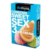 Презервативы для орального секса DOMINO Sweet Sex с ароматом мороженого - 3 шт. - Domino - купить с доставкой в Рыбинске