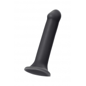 Черный фаллос на присоске Silicone Bendable Dildo XL - 20 см. - Strap-on-me - купить с доставкой в Рыбинске