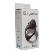 Черное эрекционное виброкольцо Pure Passion Midnight - Lola Games - в Рыбинске купить с доставкой