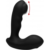 Черный стимулятор простаты Alpha-Pro 7X P-Milker Silicone Prostate Stimulator with Milking Bead - XR Brands - в Рыбинске купить с доставкой