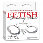 Металлические наручники Beginner s Metal Cuffs - Pipedream - купить с доставкой в Рыбинске