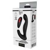 Черный вибромассажер простаты SWIRLING P-PLEASER - Dream Toys - в Рыбинске купить с доставкой