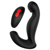Черный вибромассажер простаты SWIRLING P-PLEASER - Dream Toys - в Рыбинске купить с доставкой