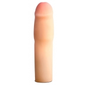 Телесная насадка-удлинитель на пенис PERFORMANCE 1.5INCH COCK XTENDER - 16 см. - Blush Novelties - в Рыбинске купить с доставкой