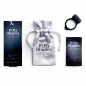Темно-серое эрекционное кольцо Vibrating Love Ring с вибрацией - Fifty Shades of Grey - в Рыбинске купить с доставкой