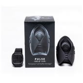 Темно-серый инновационный мужской осциллятор PULSE SOLO LUX с пультом ДУ - Hot Octopuss - в Рыбинске купить с доставкой