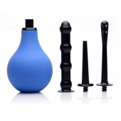 Анальный душ с 3 насадками Premium One-way Valve Anal Douche Set - XR Brands - купить с доставкой в Рыбинске