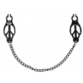 Зажимы на соски Darkside с цепочкой - Lola Games - купить с доставкой в Рыбинске