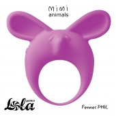 Фиолетовое эрекционное кольцо Fennec Phil - Lola Games - в Рыбинске купить с доставкой