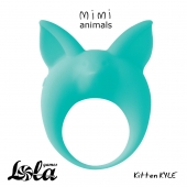 Зеленое эрекционное кольцо Kitten Kyle - Lola Games - в Рыбинске купить с доставкой