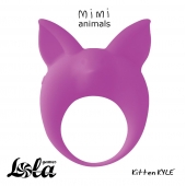 Фиолетовое эрекционное кольцо Kitten Kyle - Lola Games - в Рыбинске купить с доставкой