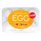 Набор из 6 мастурбаторов Tenga EGG Easy Beat с различным рельефом - Tenga - в Рыбинске купить с доставкой