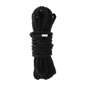 Черная веревка для шибари DELUXE BONDAGE ROPE - 5 м. - Dream Toys - купить с доставкой в Рыбинске