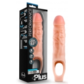 Телесный реалистичный фаллоудлинитель 9 Inch Silicone Cock Sheath Penis Extender - 22,86 см. - Blush Novelties - в Рыбинске купить с доставкой