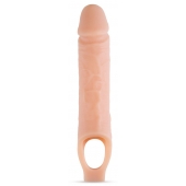 Телесный реалистичный фаллоудлинитель 10 Inch Silicone Cock Sheath Penis Extender - 25,4 см. - Blush Novelties - в Рыбинске купить с доставкой