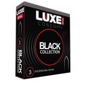 Черные презервативы LUXE Royal Black Collection - 3 шт. - Luxe - купить с доставкой в Рыбинске