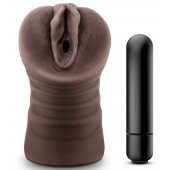 Коричневый мастурбатор-вагина Hot Chocolate Brianna - Blush Novelties - в Рыбинске купить с доставкой