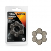 Дымчатое эрекционное кольцо Stay Hard Thick Bead Cock Ring - Blush Novelties - в Рыбинске купить с доставкой